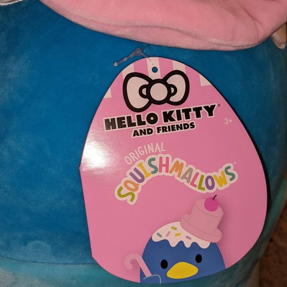 JUMBO HTF Squishmallow 24 Inch Tuxedo Sam - Blue Ice Cream Sundae Sanrio - Picture 3 of 5